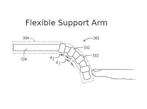 flexible support arm