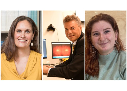 Flinders Researchers - Dr Emmanuelle Souzeau, Professor Jamie Craig, PhD candidate Giorgina Maxwell