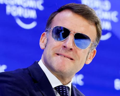 Macron Sunnies at World Economic Forum